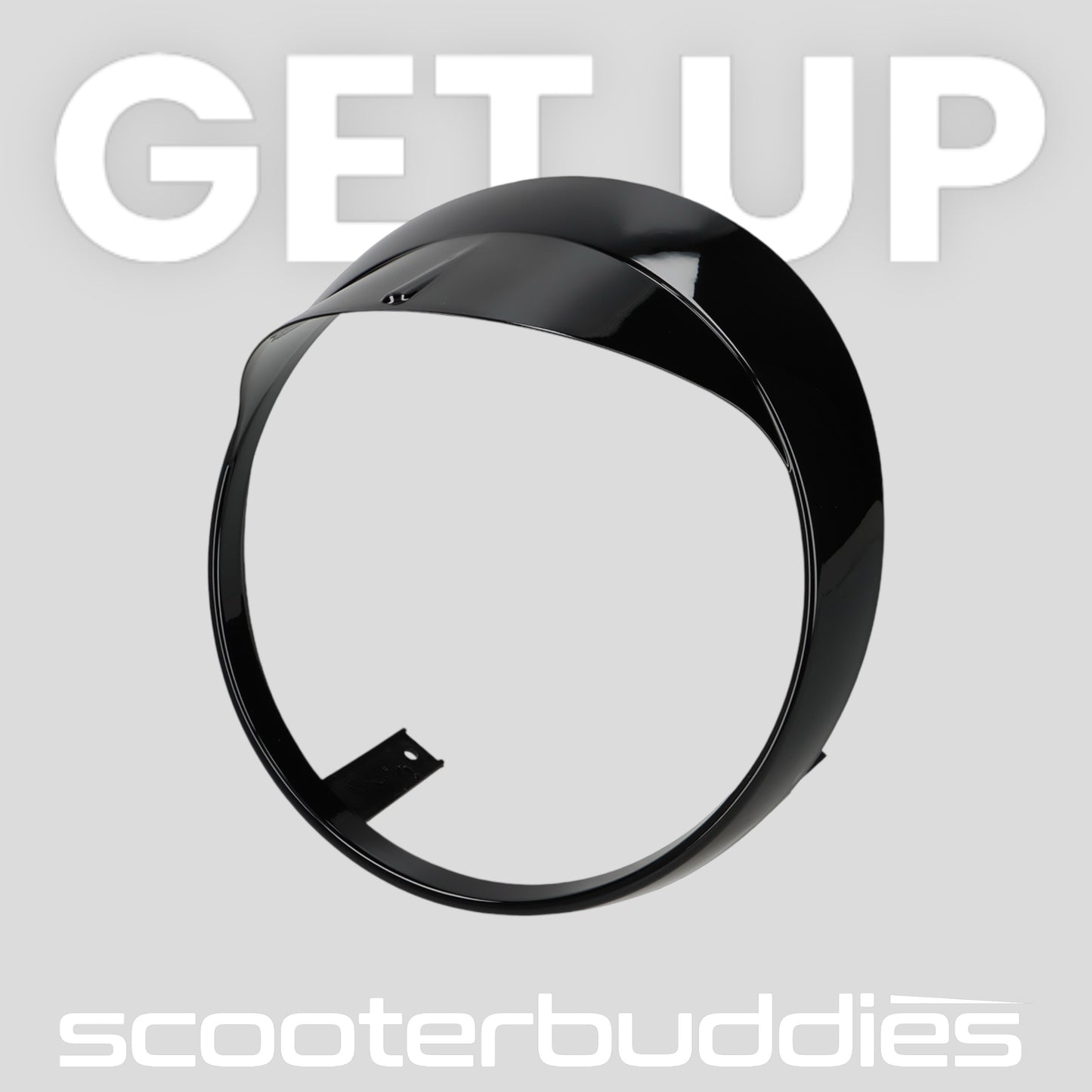 Lampenschirm / Scheinwerferzierring mit Schirmchen MOTO NOSTRA passend für Vespa GTS 125-310 Keyless Basic, Super, Super Sport, Super Tech