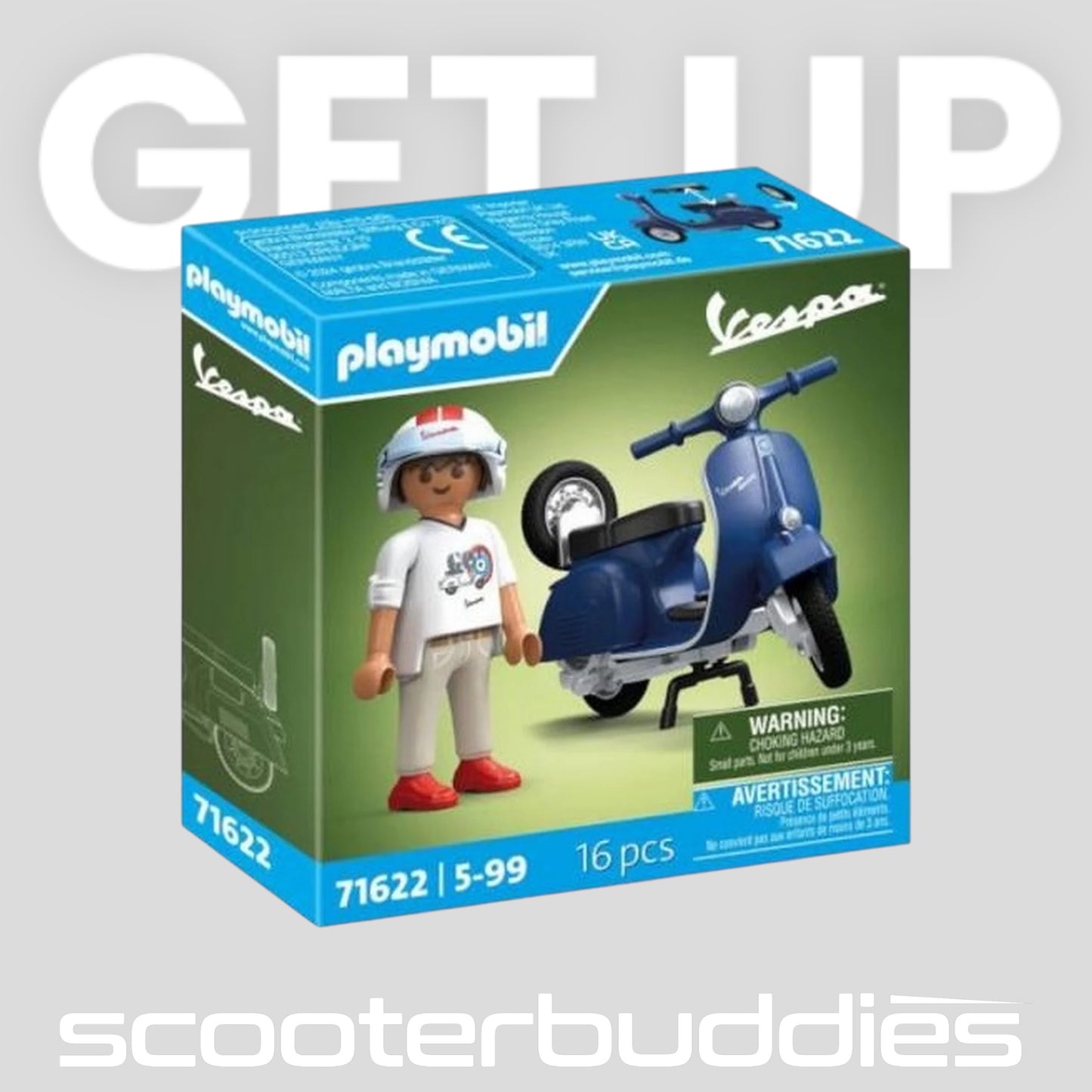 Modell PLAYMOBIL Vespa Sprint Veloce 150 1969 (hellgrün oder blau)