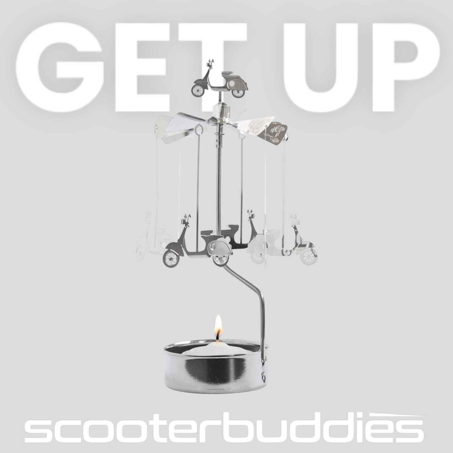 Teelicht-Karussell mit Motiv Vespa Motorroller