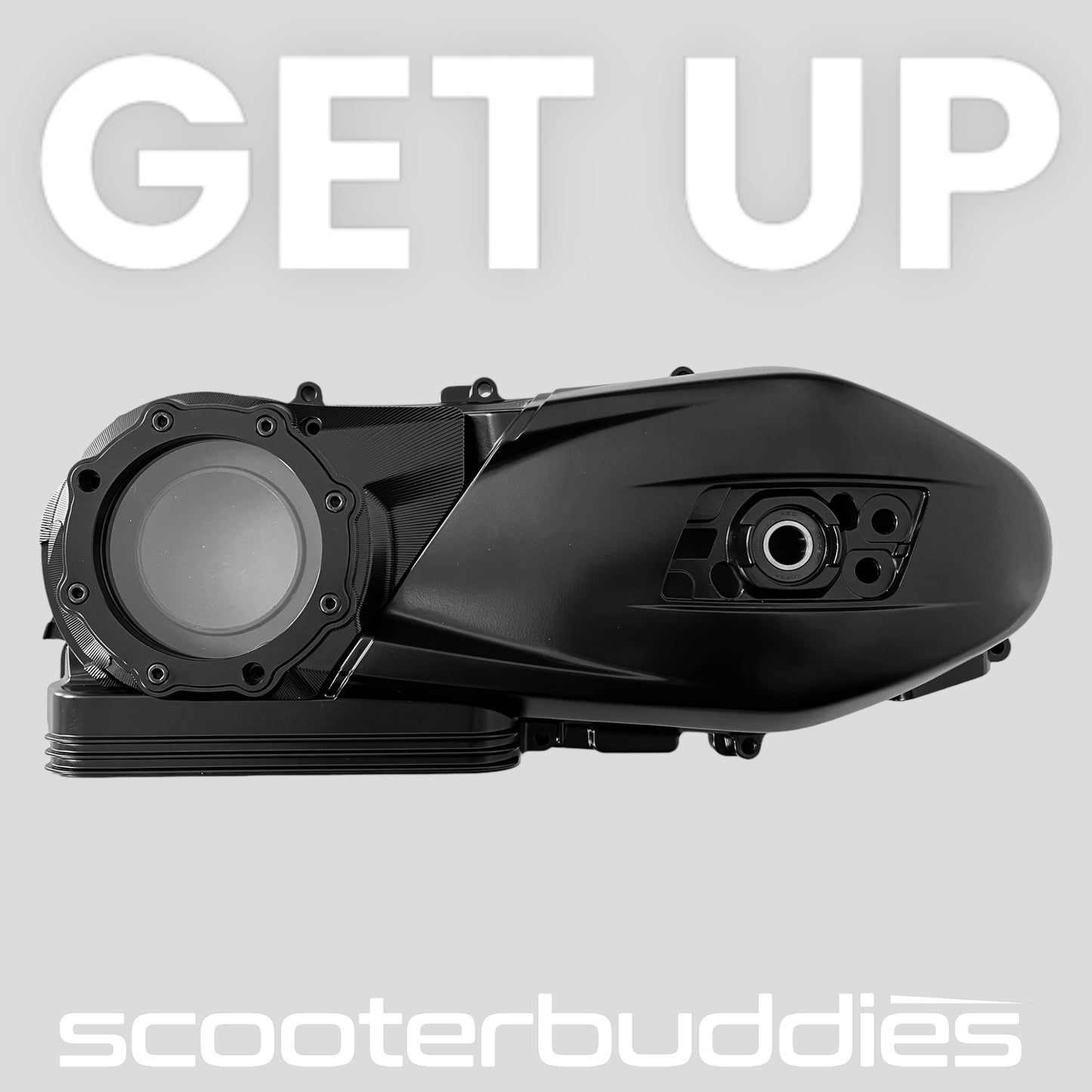 Set - SIP Varioabdeckung & Variodeckel „V1“ BLACK EDITION mit Schauglas (schwarz/schwarz) passend für Vespa GTS/GTS Super 125/150ccm 4T LC iGet (`16-)