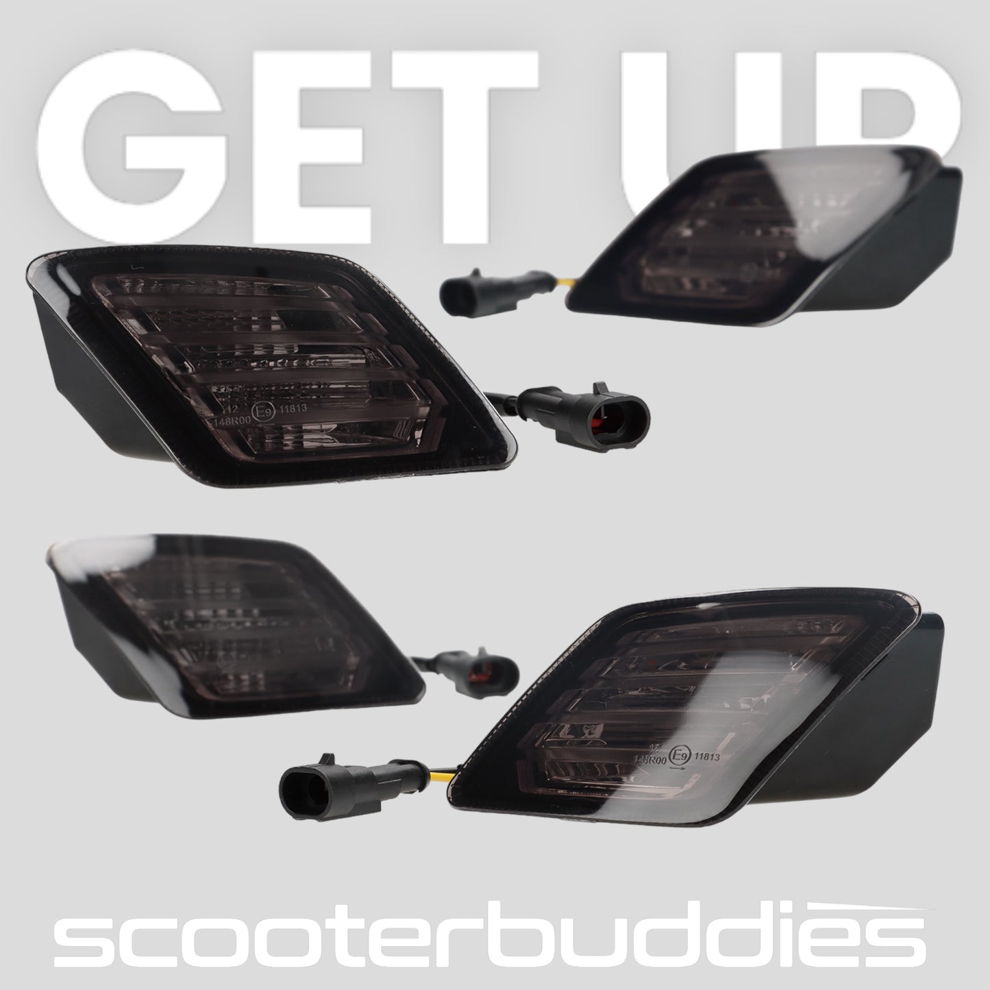 Blinker-Set vorne+hinten POWER 1 LED passend für Vespa GTS/GTV 125-300 Keyless (2023-)