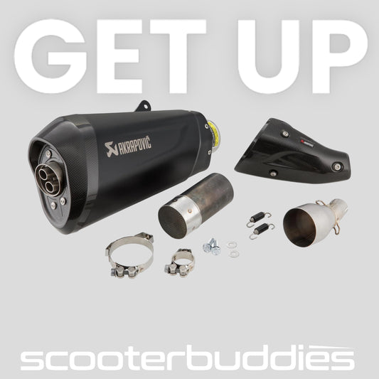 Rennauspuff AKRAPOVIC SLIP-ON passend für Vespa GTS/GTS Super/GTV 300ccm HPE (`20-) Euro5