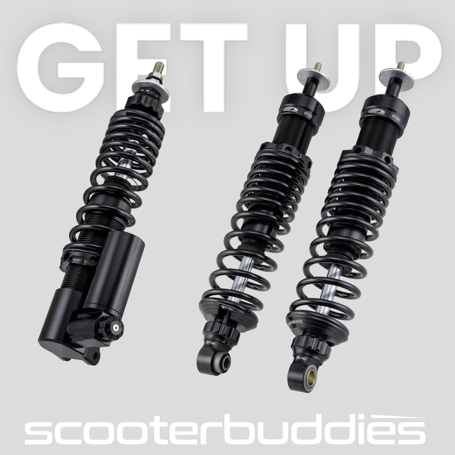 Stoßdämpferkit SIP PERFORMANCE vorne & hinten passend für Vespa GTS/GTS Super /GTV/GT60/GT/GT L 125-300ccm ('03-'13/'17-'22)