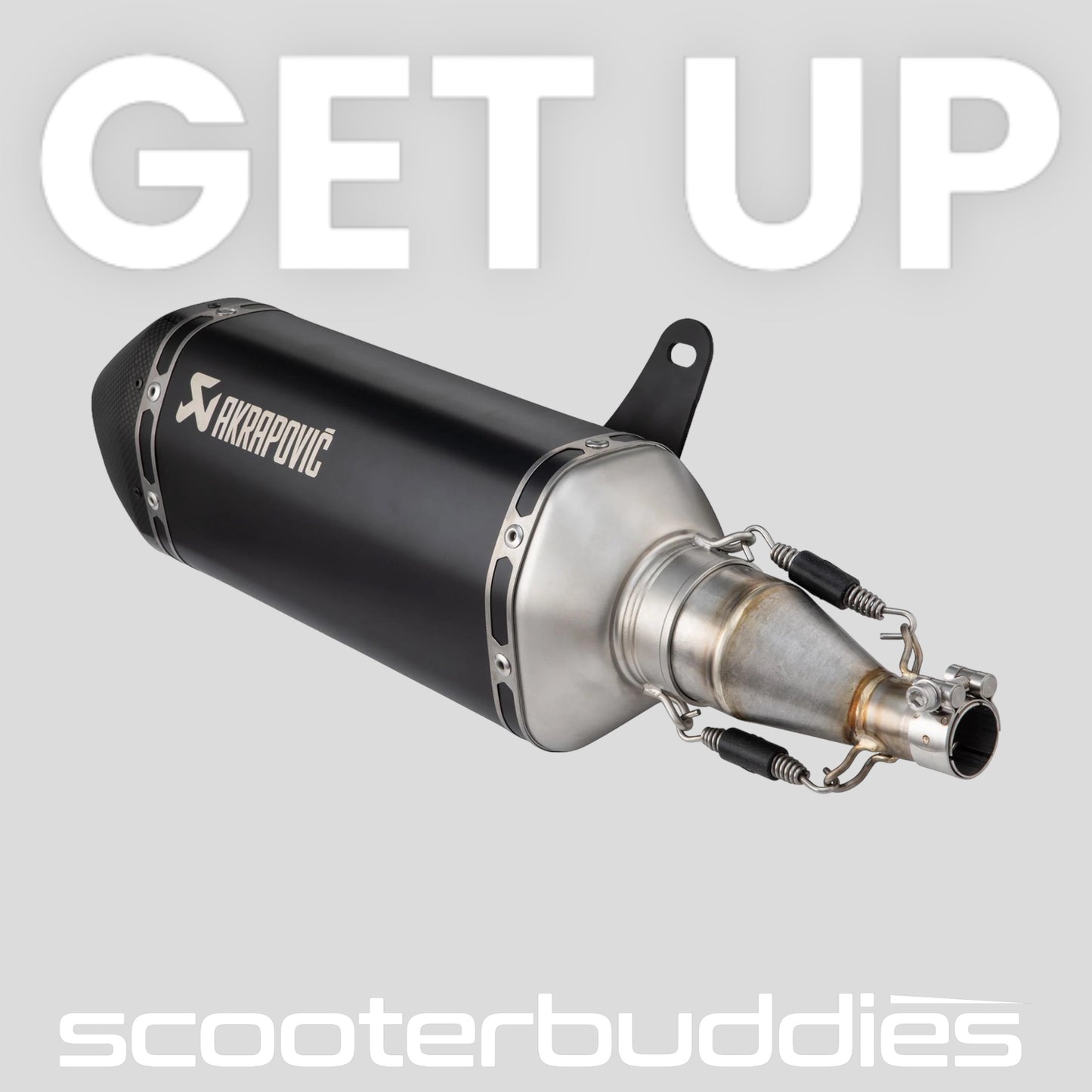 Rennauspuff AKRAPOVIC SLIP-ON S-VE125SO2-HZBL passend für Vespa GTS/GTS Super 125/150ccm 4T LC iGet (`20-) Euro5