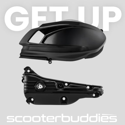 Set - Ölwanne Buchsenfuchs & Abdeckung SIP Variodeckel passend für Vespa GTS/GTS Super/GTV 300ccm HPE (`24-) Euro5+