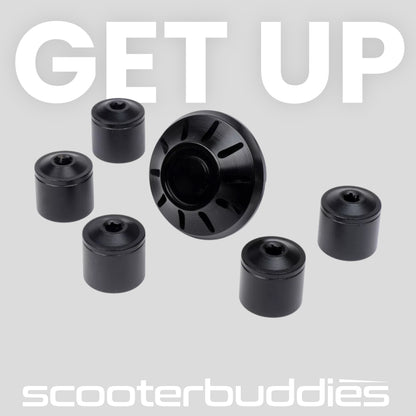 Abdeckkappen-Set Radmutter / Felge Ø=35mm - MOTO NOSTRA, CNC passend für Vespa GTS, GTV, ET2, ET4, GT, GTL, ,LX, LXV, S, Gilera Fuoco, Piaggio Fly, Hexagon, Liberty, MP3, Sfera RST, Zip FR, Zip II, Zip SP