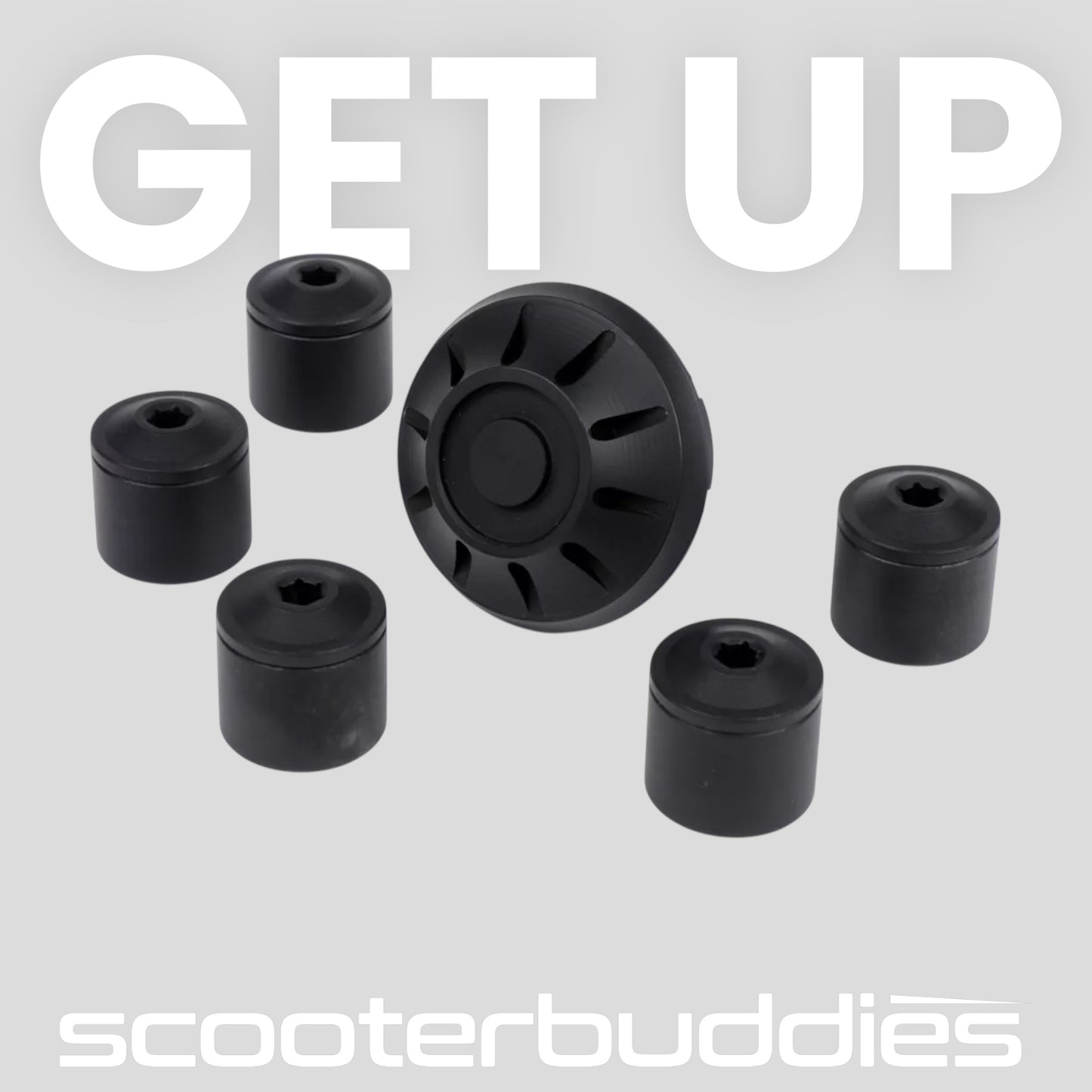 Abdeckkappen-Set Radmutter / Felge Ø=35mm - MOTO NOSTRA, CNC passend für Vespa GTS, GTV, ET2, ET4, GT, GTL, ,LX, LXV, S, Gilera Fuoco, Piaggio Fly, Hexagon, Liberty, MP3, Sfera RST, Zip FR, Zip II, Zip SP