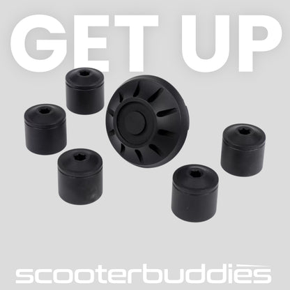 Abdeckkappen-Set Radmutter / Felge Ø=35mm - MOTO NOSTRA, CNC passend für Vespa GTS, GTV, ET2, ET4, GT, GTL, ,LX, LXV, S, Gilera Fuoco, Piaggio Fly, Hexagon, Liberty, MP3, Sfera RST, Zip FR, Zip II, Zip SP