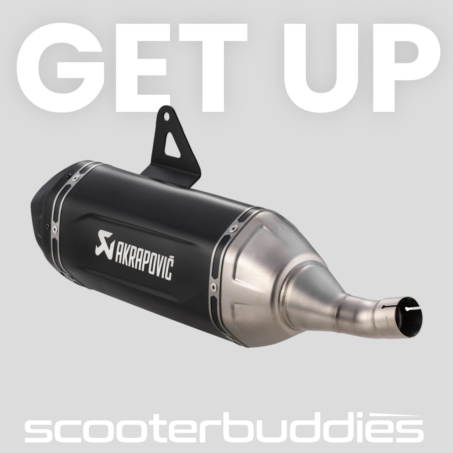 Rennauspuff AKRAPOVIC SLIP-ON S-VE3SO12-HWSSBL passend für Vespa GTS/GTS Super/GTS Super Sport/GTS Supertech 310ccm HPE (`24-) Euro5+