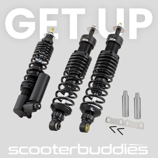 Stoßdämpferkit SIP PERFORMANCE vorne & hinten passend für Vespa GTS/GTS Super /GTV/GT60/GT/GT L 125-300ccm ('03-'13/'17-'22)