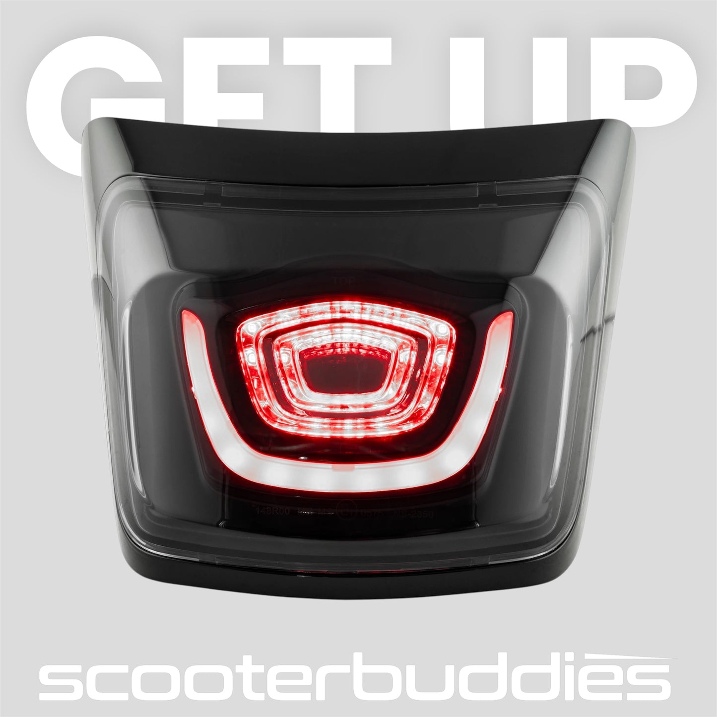 Rücklicht SIP LED passend für Vespa GTS/GTS Super/GTV 125-300ccm (2023-), schwarz glänzend