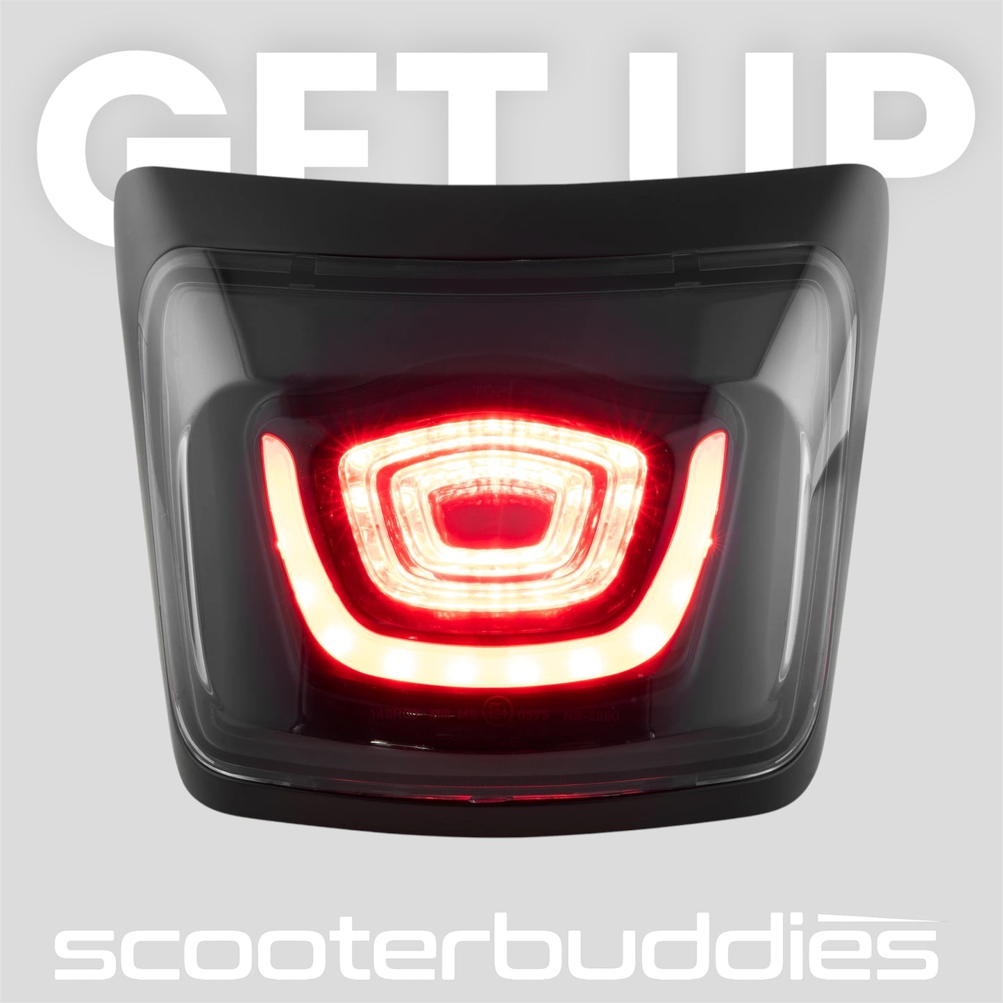 Rücklicht SIP LED passend für Vespa GTS/GTS Super/GTV 125-300ccm (2023-), schwarz matt
