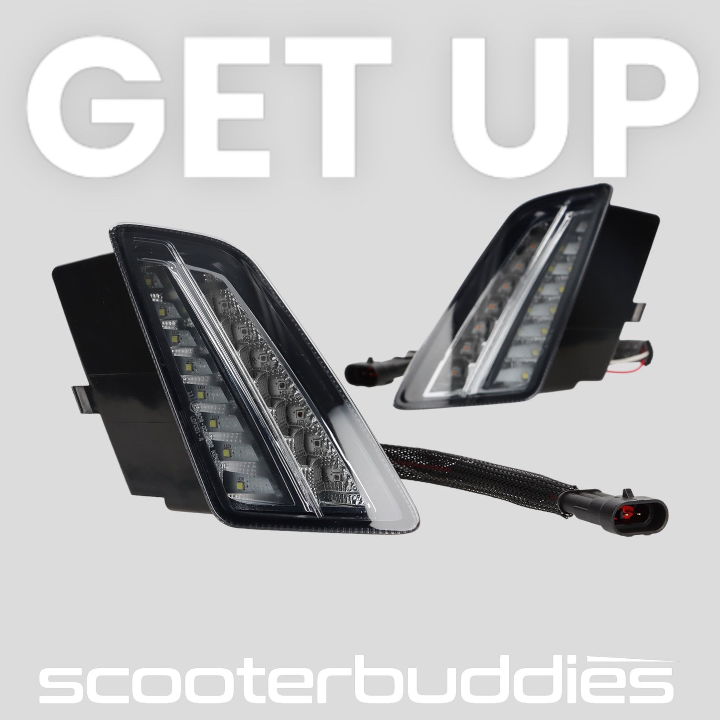 Blinker-Set vorne+hinten MOTO NOSTRA dynamisches LED Lauflicht, Tagfahrlicht vorne + Positionslicht hinten (E-Prüfzeichen) passend für Vespa GTV/GTS 125-310 HPE (2023-)