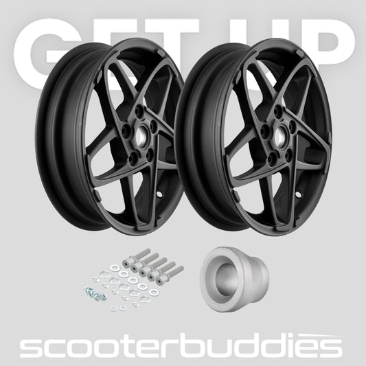 Satz - Felgen SIP MK II 3.0x12 ET20 5x86 passend für Vespa GTS/GTS Super/GTV/GT 60/GT/GT L 125-310ccm