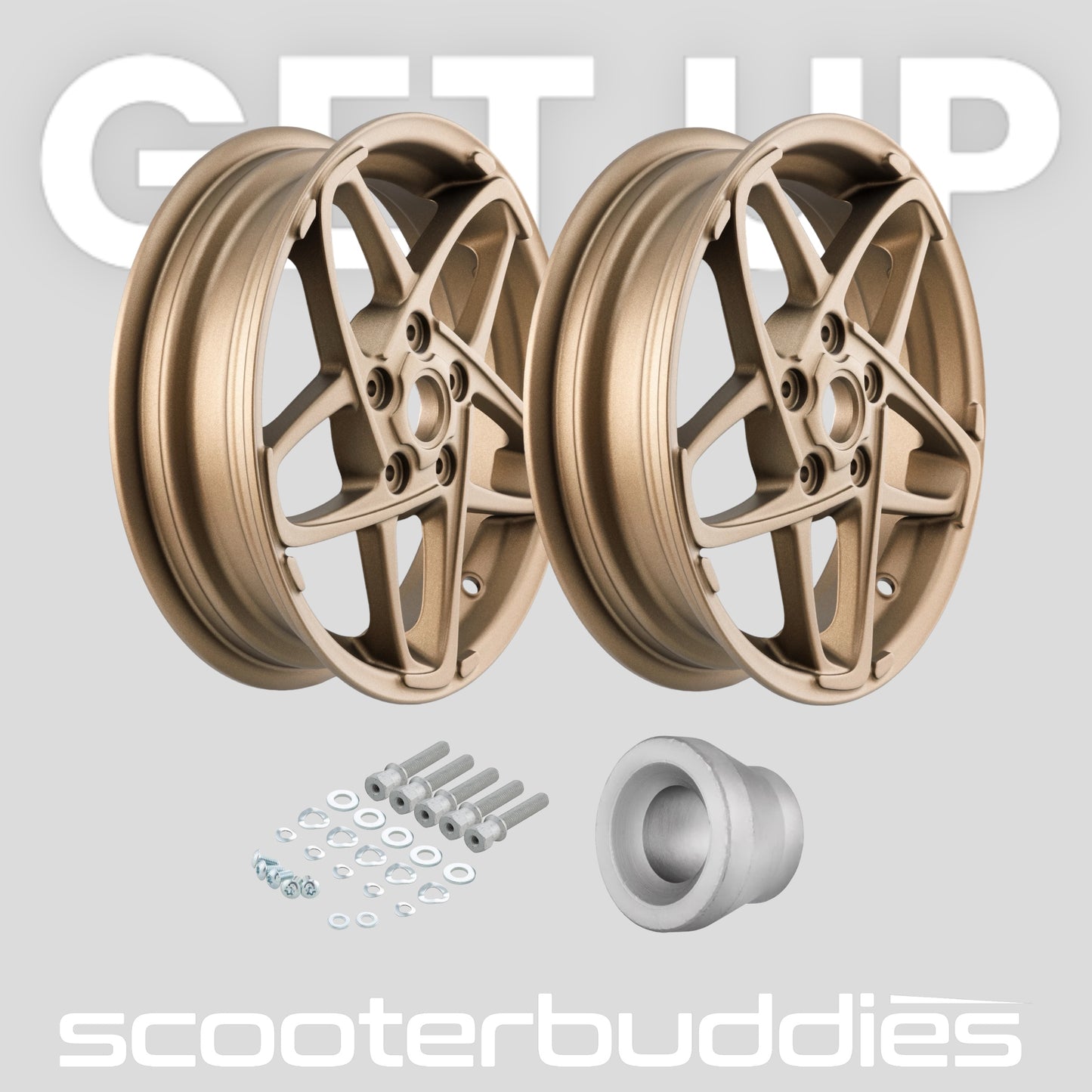 Satz - Felgen SIP MK II 3.0x12 ET20 5x86 passend für Vespa GTS/GTS Super/GTV/GT 60/GT/GT L 125-310ccm