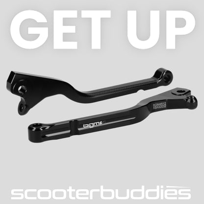 Bremshebel-Set BGM PRO CNC Sport, lang (165mm) passend für Vespa GTS 125-310 (ab Bj. 2023 mit Nissin Bremsanlage)