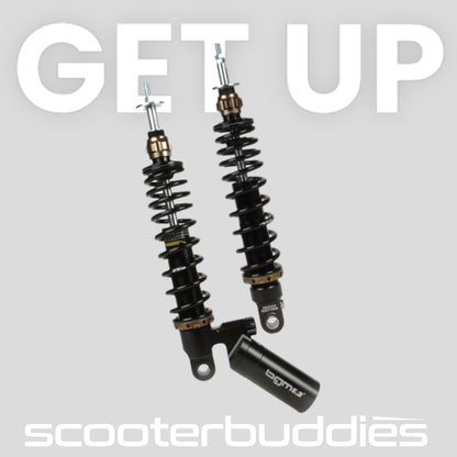 Stoßdämpfer-Set hinten BGM PRO SC/R12 COMPETITION passend für Vespa GT, GTL, GTV, GTS 125-300 (alle Baujahre), GTS SUPER 300 HPE, SUPERSPORT 300, SUPERTECH 300 HPE