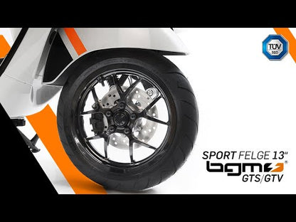 Felgen-Set BGM PRO SPORT (vorne + hinten inkl. Montagesets), 3.00-13" passend für Vespa GTS, GTS Super, GTV, Sei Giorni, GT 60, GT, GT L 125-310ccm