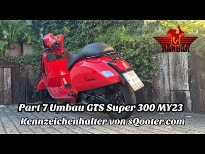 Nummernschildhalter passend für Vespa GTV/GTS/GTS Super 125/300/310ccm ab MY23 Keyless (2023-), diverse Farben